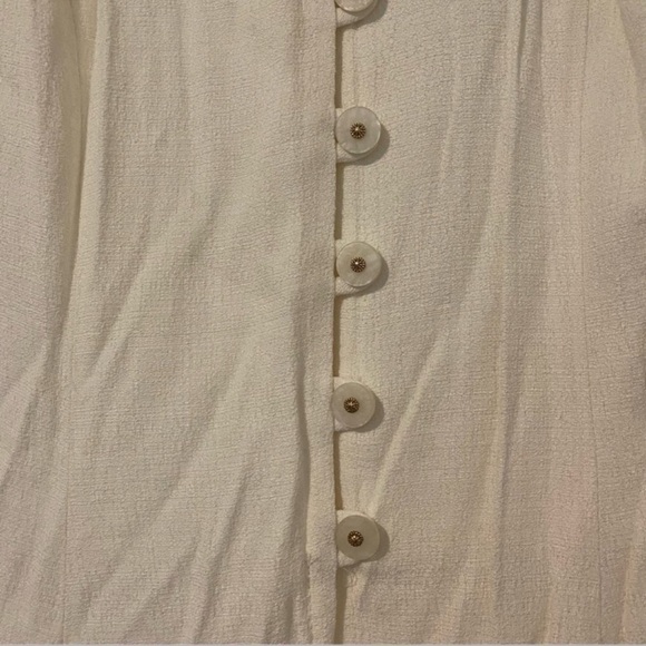 Cache Vintage Lace Detail Topper Dress Button Front Womens 8 - Picture 3 of 7
